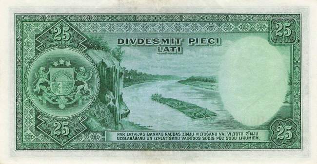 Lettland p21 25 Latu 1938